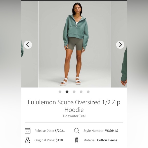 Lululemon Scuba Oversized 1/2 Zip Hoodie - Picture 2 of 8